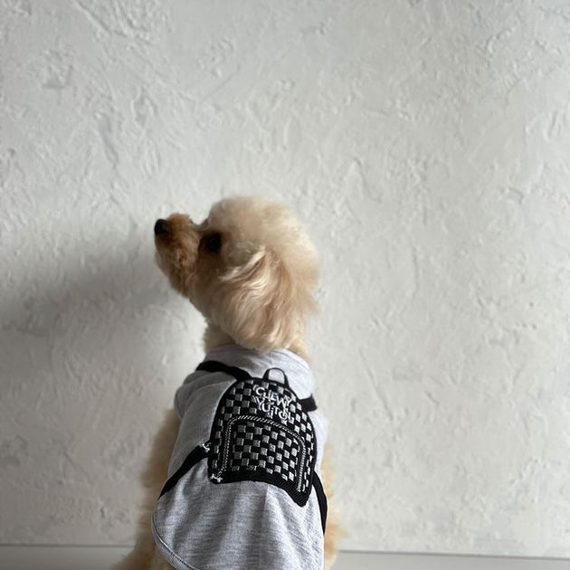 BP222 Chewy Backpack Checkered Grey