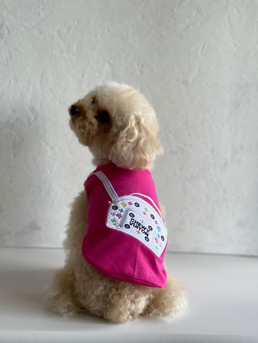 CB450 Chewy Crossbody White Multi on Hot Pink