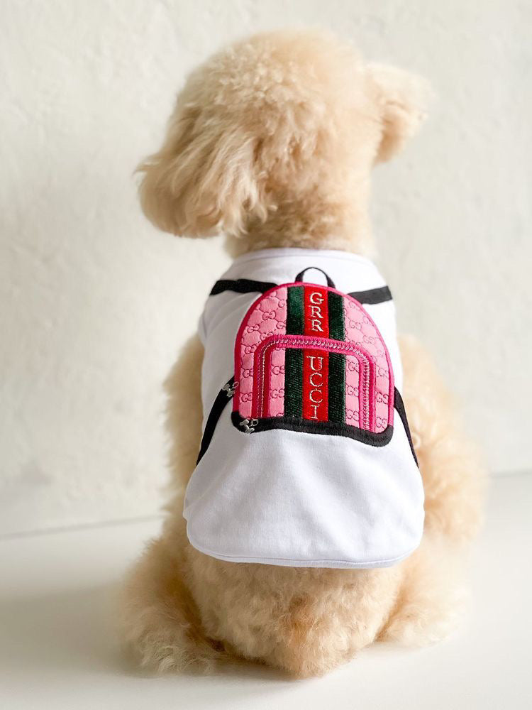 BP321 Grrucci Backpack Pink White